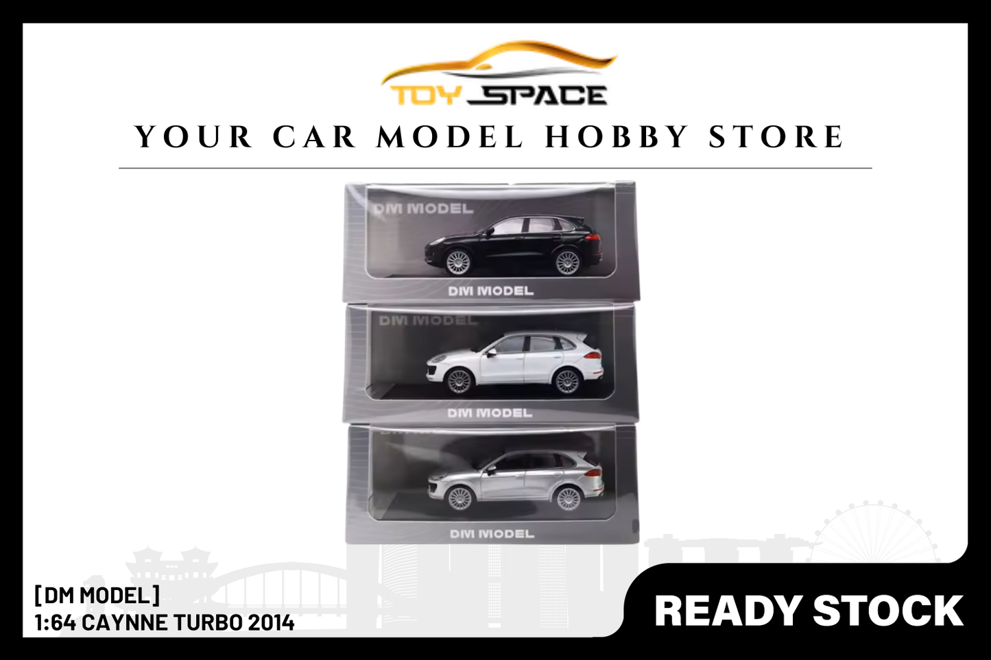 [DM MODEL] 1:64 Cayenne Turbo 2014 - Toy Space Diecast Online Store Singapore
