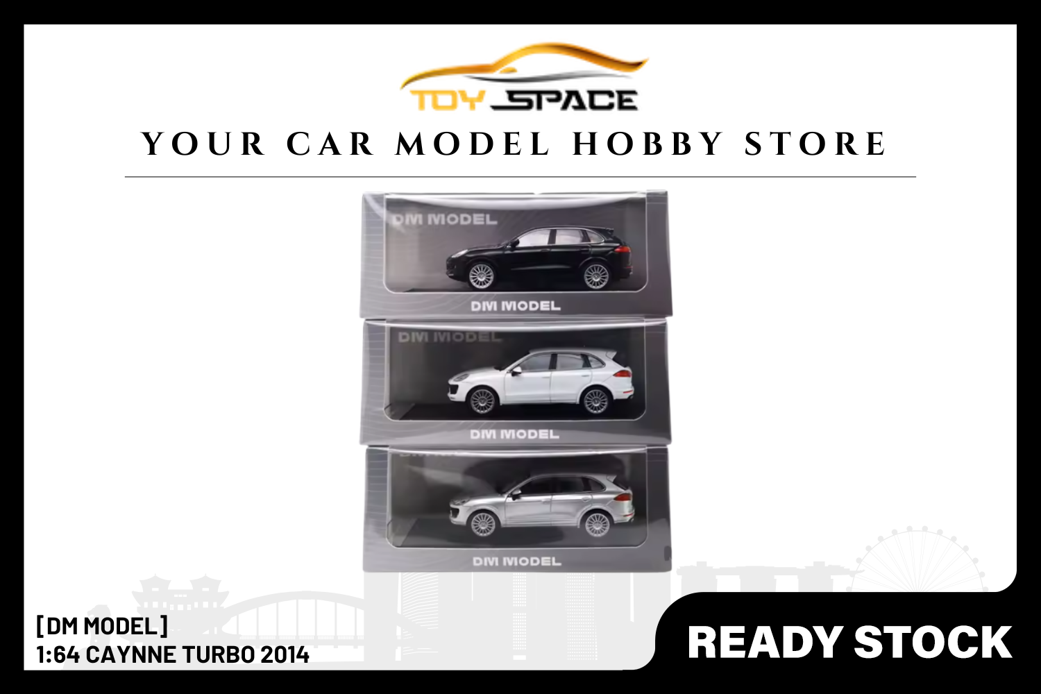 [DM MODEL] 1:64 Cayenne Turbo 2014 - Toy Space Diecast Online Store Singapore