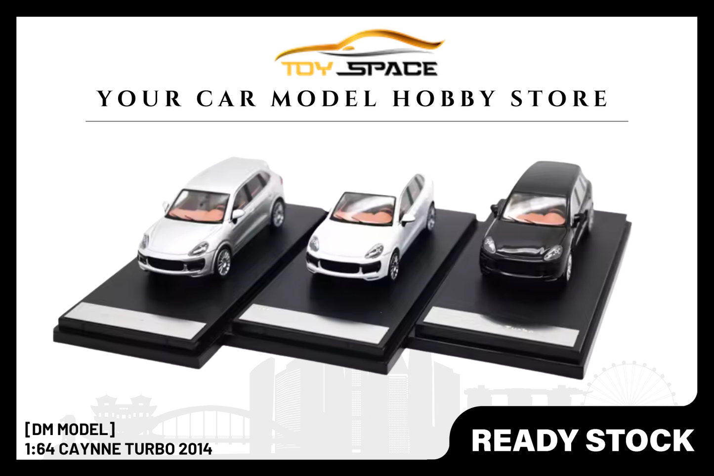 [DM MODEL] 1:64 Cayenne Turbo 2014 - Toy Space Diecast Online Store Singapore