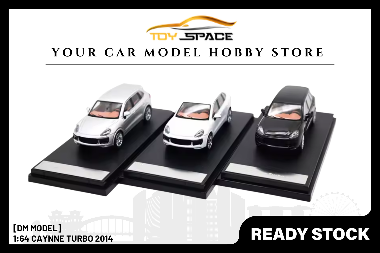 [DM MODEL] 1:64 Cayenne Turbo 2014 - Toy Space Diecast Online Store Singapore