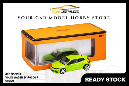 [GCD] 1/64 Volkswagen Scirocco R - Green - Toy Space Diecast Online Store Singapore