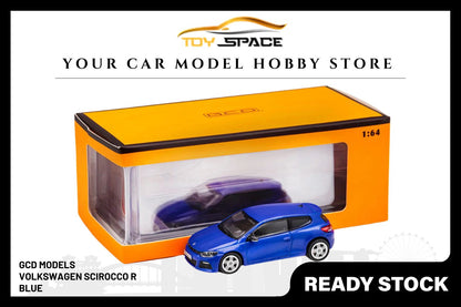 [GCD] 1/64 Volkswagen Scirocco R - Blue - Toy Space Diecast Online Store Singapore