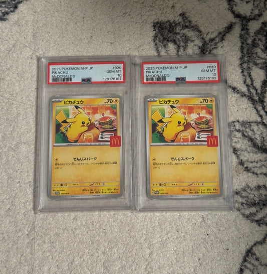 Mcdonald Pikachu PSA 10