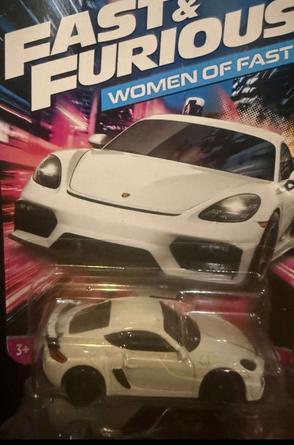 Fast & Furious Women of Fast Porsche 718 Cayman GT4 White 1:64 Diecast Car (New Sealed)