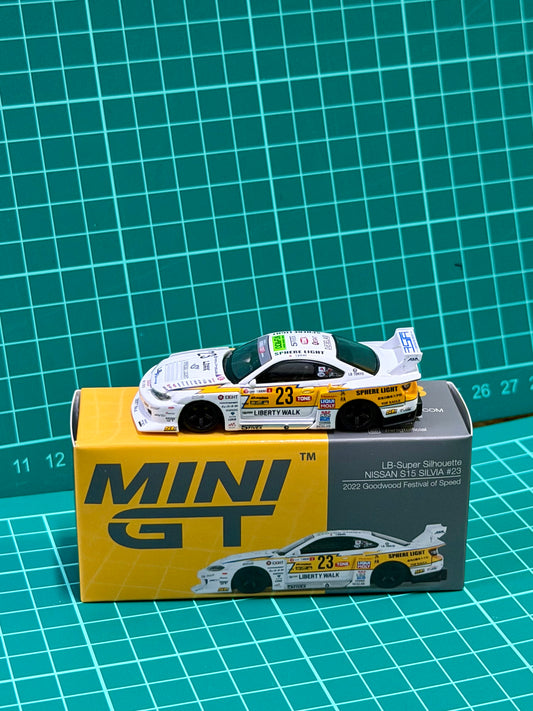 Mini GT 1:64 Nissan LB-Super Silhouette S15 SILVIA #23 Goodwood Festival #618