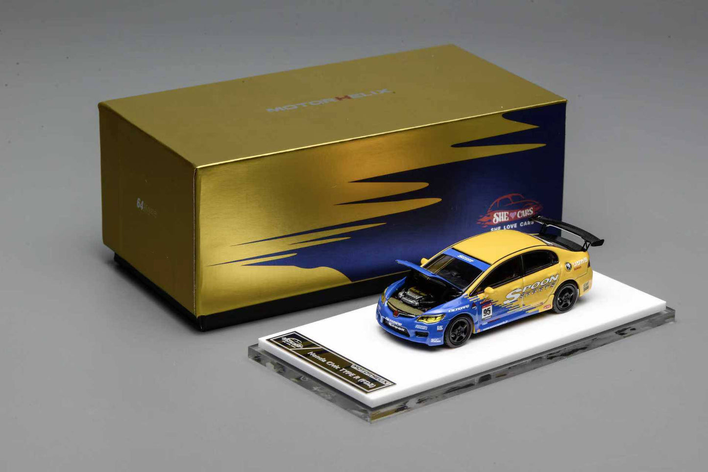 Yellow-Blue Livery Civic Type-R FD2
